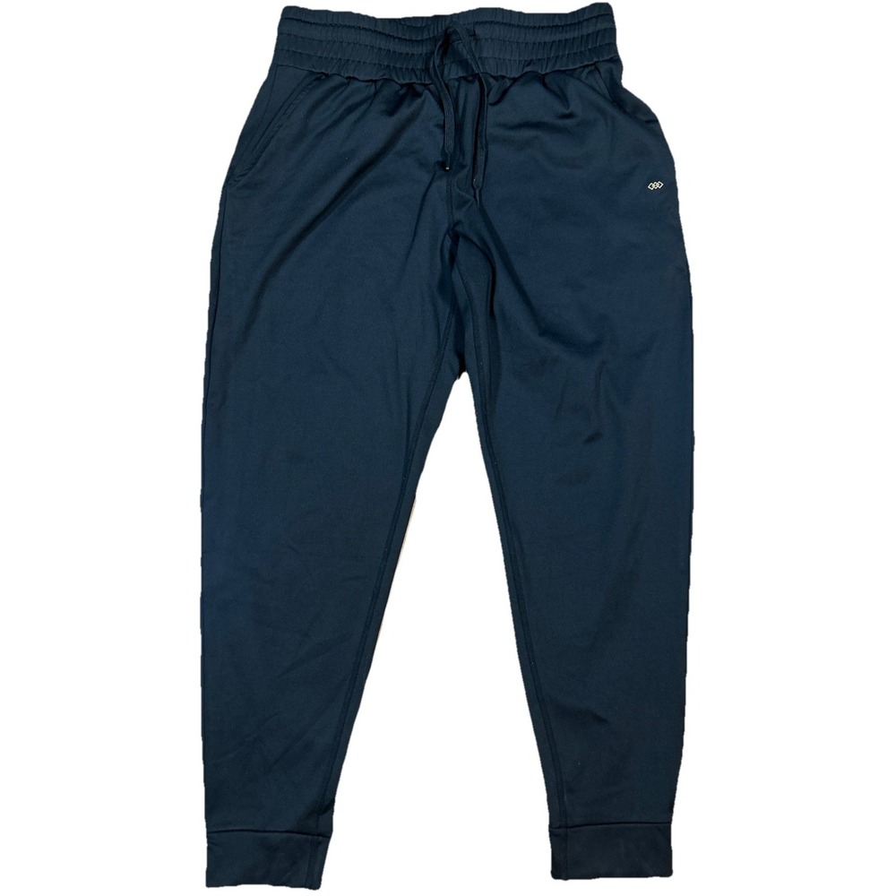 Legend Discovery Men's Large Black Joggers Drawstring Gold Logo 59786